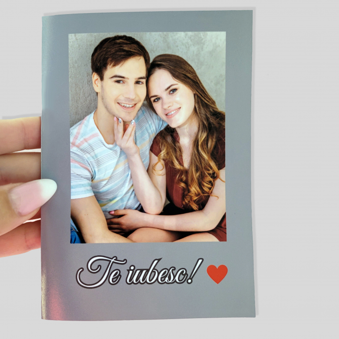 Felicitare de dragoste cu fotografie si mesaj personalizat, cadou pentru cuplu [3]