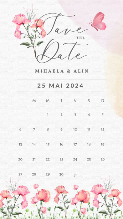 Invitatie digitala Save the Date, video, invitatie de nunta personalizata [3]