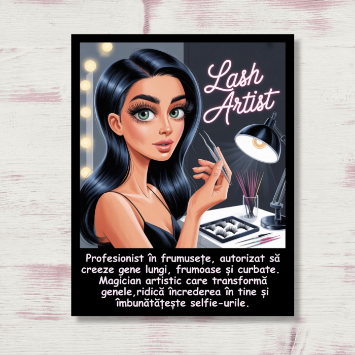 Magnet Lash Artist , Set 4 modele, Cadou Perfect pentru Tehnicieni Gene [2]
