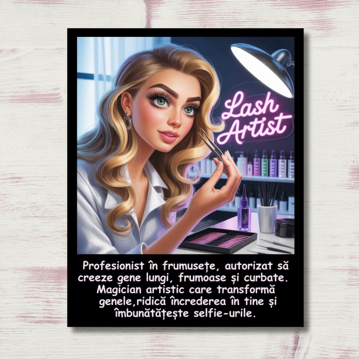 Magnet Lash Artist , Set 4 modele, Cadou Perfect pentru Tehnicieni Gene [3]
