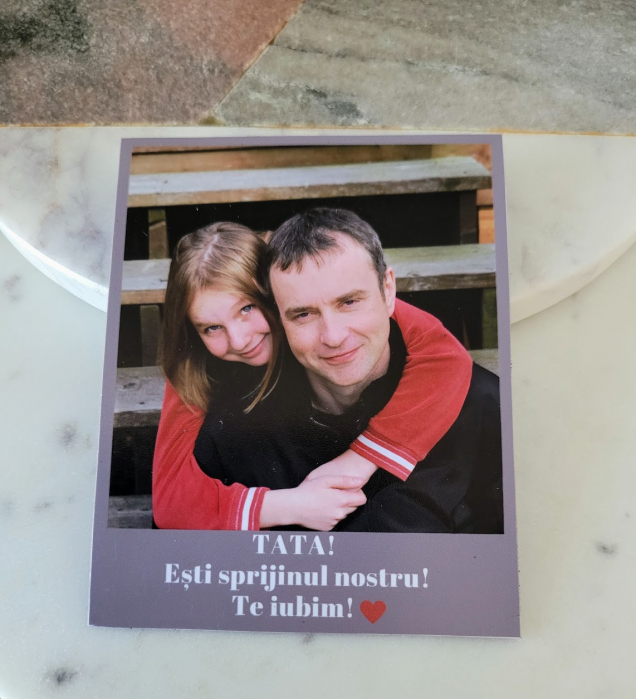 Magnet personalizat cu 1 fotografie si mesaj pentru mama [4]