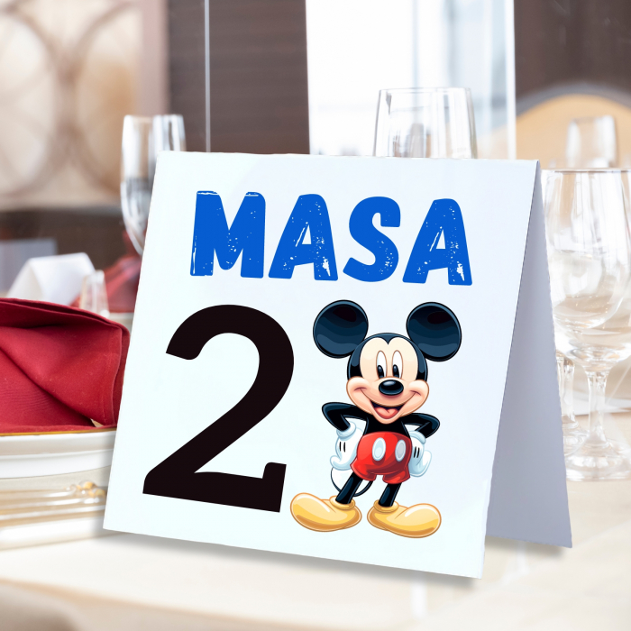 Numere pentru masa pentru botez baietel, tematica Mickey [2]