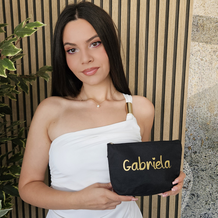 Portfard roz personalizat cu nume, gentuta de makeup [4]