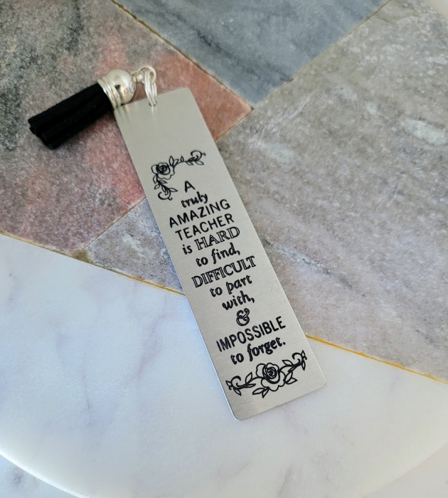 Semn de carte personalizat, cadou pentru profesori personalizat fata verso [3]