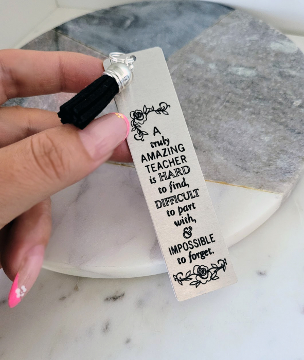 Semn de carte personalizat, cadou pentru profesori personalizat fata verso [4]