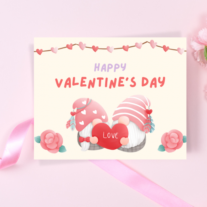 Set cadou cuplu, pentru Valentine's Day, cu bratari personalizate, magnet, felicitare si cutie cadou [6]