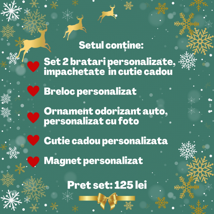 Set cadou de Craciun personalizat pentru cuplu indragostit [3]