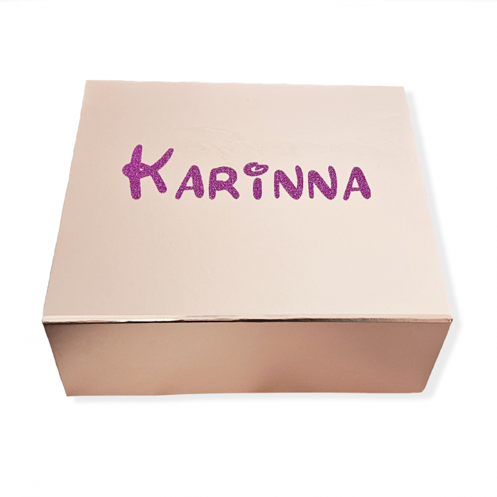 Set cadou personalizat pentru fetite, cu tricou, colier, magnet, felicitare si cutie cadou [9]