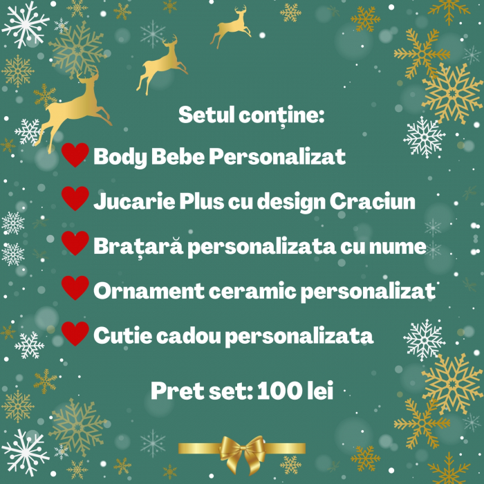 Set cadou pentru Craciun personalizat pentru bebelusi, Primul meu Craciun [2]
