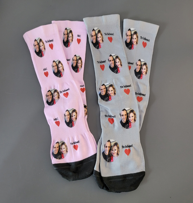 Sosete Personalizate cu Fotografia și Numele Animăluțului Tău de Companie [7]