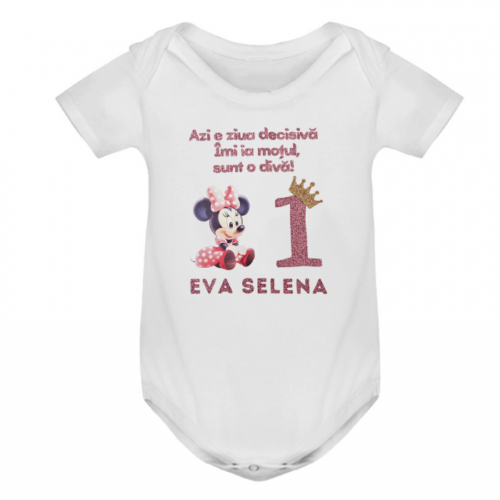 Tricou Nasi, Parinti, Copil pentru taierea motului, personalizat cu coronita si numele copilului [3]