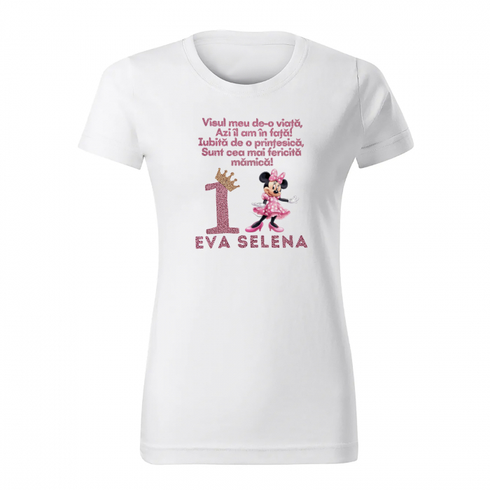 Tricou Nasi, Parinti, Copil pentru taierea motului, personalizat cu coronita si numele copilului [10]