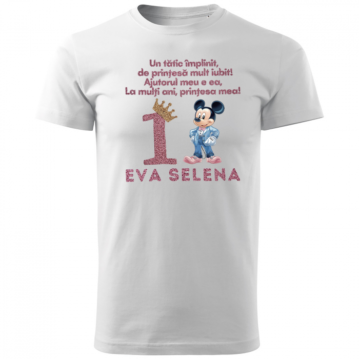 Tricou Nasi, Parinti, Copil pentru taierea motului, personalizat cu coronita si numele copilului [7]