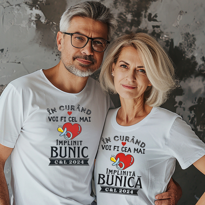 Set de 2 tricouri pentru bunici, Cea mai implinit bunic, Cea mai implinita bunica [2]
