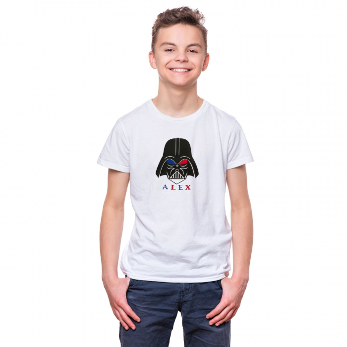 Tricou personalizat pentru copii, Darth Vader si nume [1]