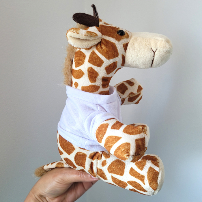 Girafa din plus, cu tricou personalizat cu fotografie [4]