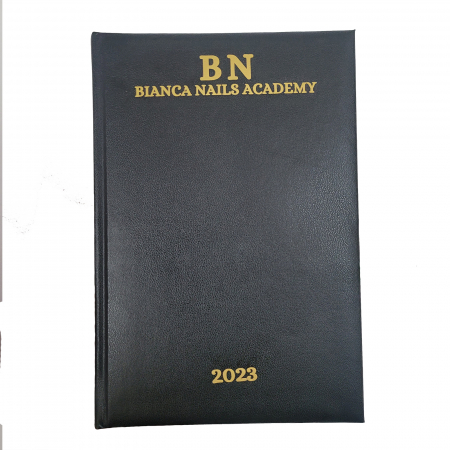Agenda A5 neagra, personalizata cu logoul companiei tale [4]