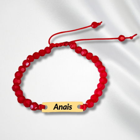 Bratari pentru copii - Brățară personalizată pentru copii din inox waterproof, gravată cu nume și decorată cu cristale. Cadou elegant pentru botez, naștere sau aniversare.