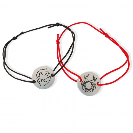 Cadouri pentru Cuplu - Bratara cu semn zodiacal si snur ajustabil