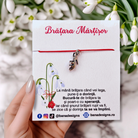 Bratari Martisor - Bratara Martisor cu charm sandale