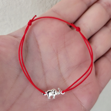 Bratara Martisor cu elefant norocos cu inchidere ajustabila [2]