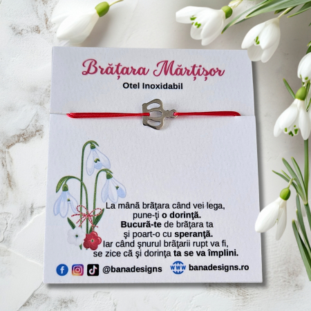 Bratari Martisor - Bratara Martisor cu coronita din inox