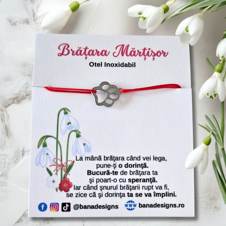 Bratari Martisor - Bratara Martisor cu labuta din inox