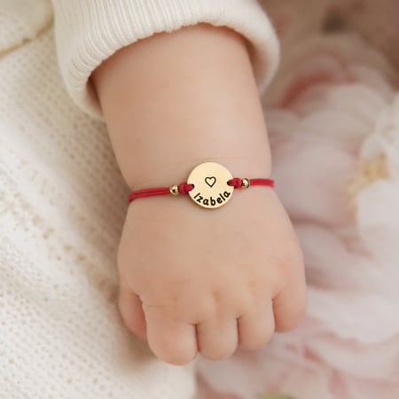 Mommy & Me - Brățară Personalizată cu Nume si ingeras, Inox Auriu Waterproof, pentru bebelusi