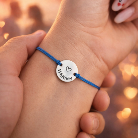 Bratari pentru copii - Bratara personalizata cu nume gravat pe banut inox