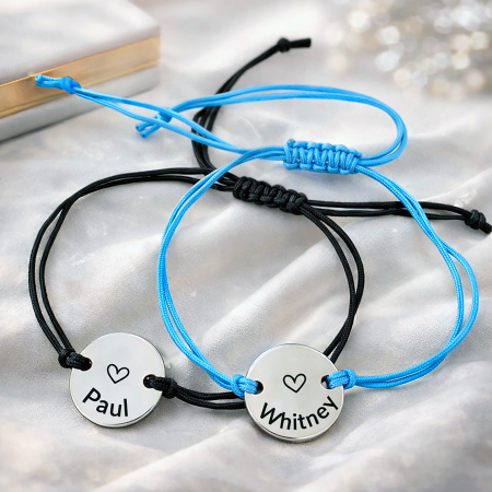 Bratara personalizata cu nume gravat pe banut inox [1]