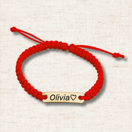 Brățară Personalizată cu Nume, Inox Auriu Waterproof, pentru copii [4]