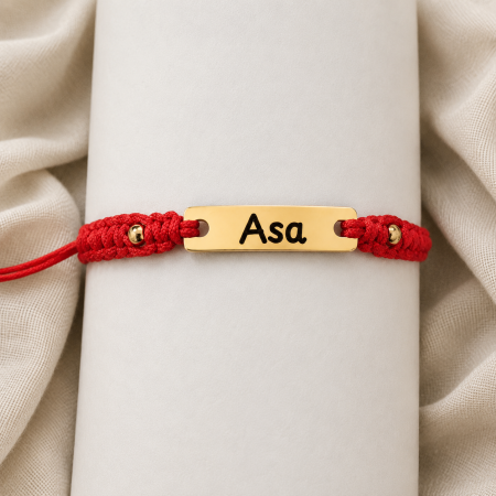 Bratari Personalizate - Brățară Personalizată cu Nume, Inox Auriu Waterproof, bilute pentru bebelusi