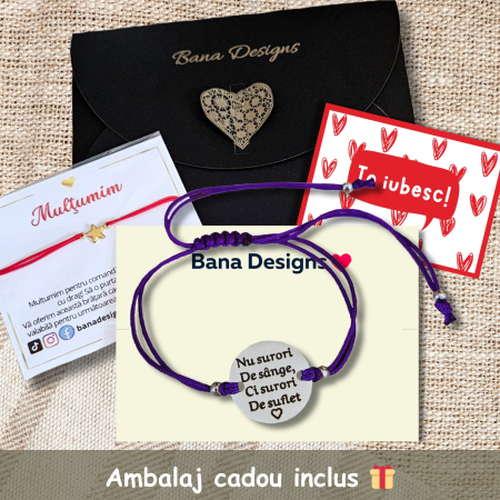 Bratara Prietene BFF, Inox Waterproof, snur Ajustabil [4]