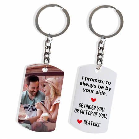 Brelocuri - Breloc Personalizat cu Fotografie și Mesaj Amuzant – Cadoul Perfect pentru Iubit