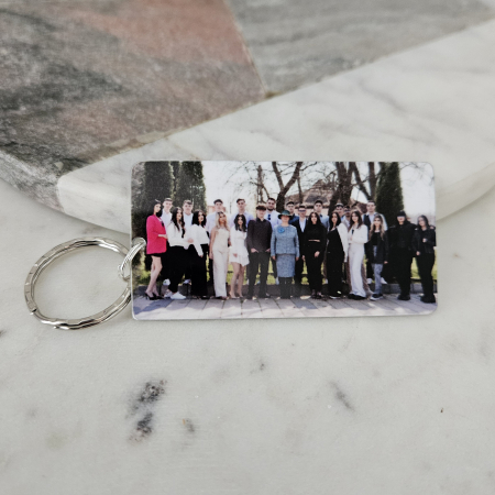Breloc personalizat cuBreloc personalizat cu fotografie pe fata si mesaj pe spate [2]