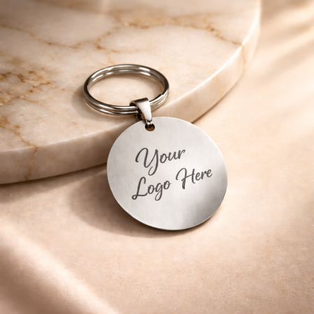 Breloc Personalizat cu Poză Animal de Companie, Breloc Inox Gravat Cățel Pisică [8]