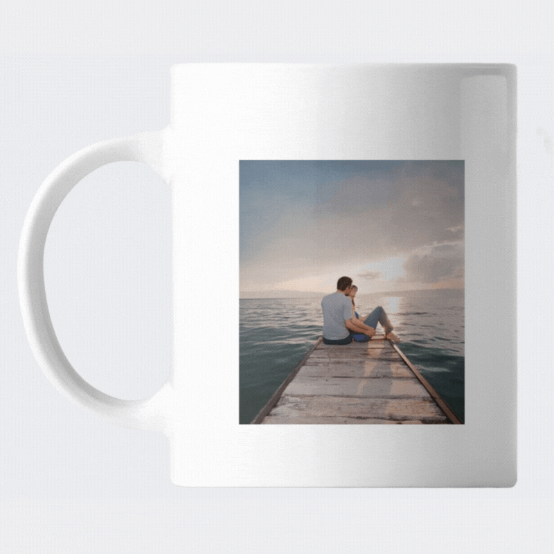 Power Couple - Cana personalizata cu 2 fotografii, pentru cuplu