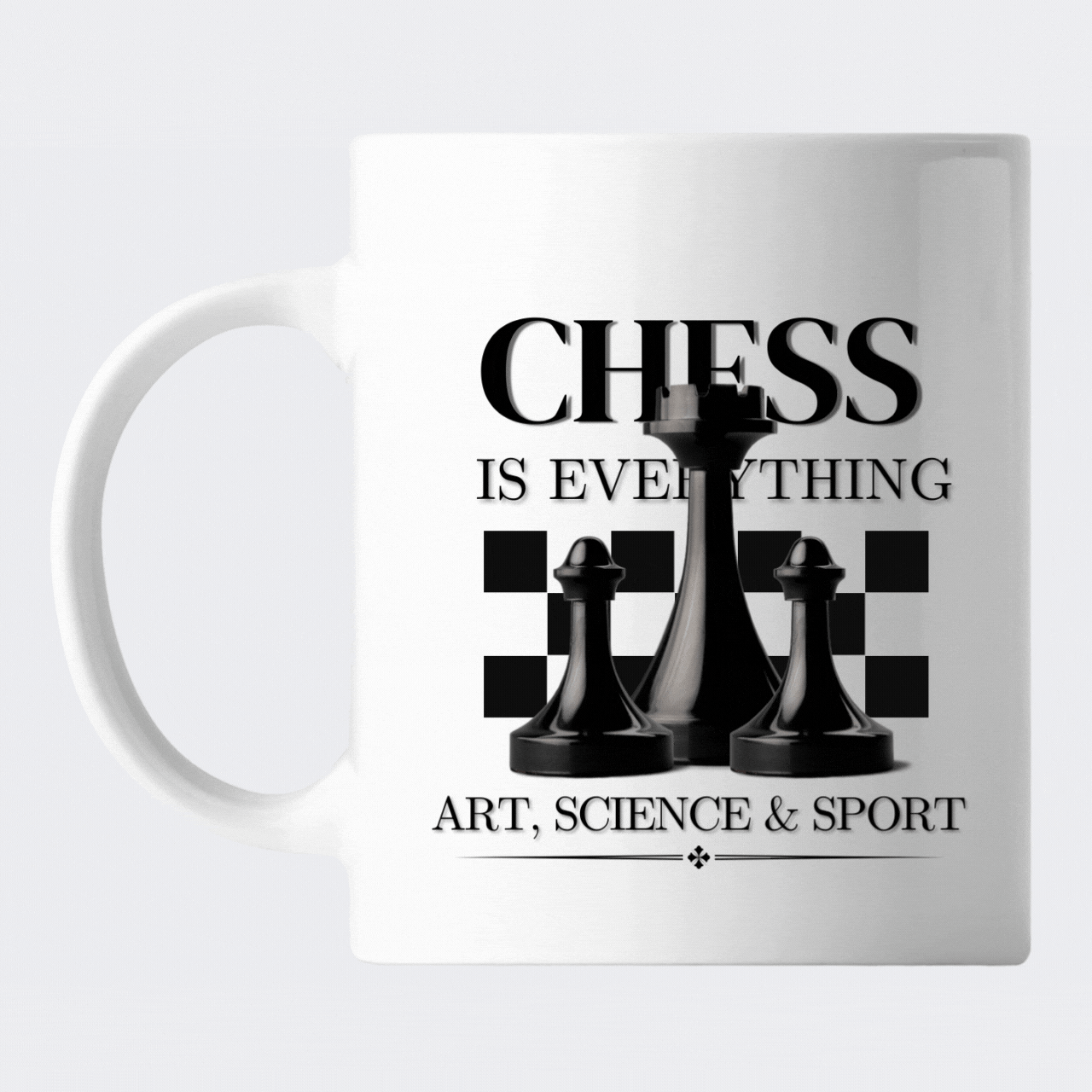Cani Personalizate - Cana personalizata cu design sah, Chess is Everything