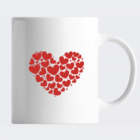 Cana personalizata pentru cuplu, cu 2 fotografii, nume si multe inimioare [2]