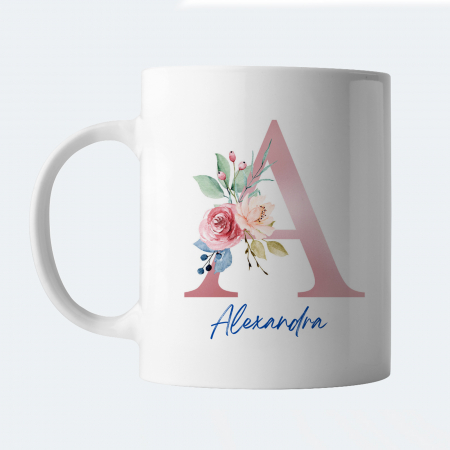 Copii - Cana personalizata cu nume si initiala