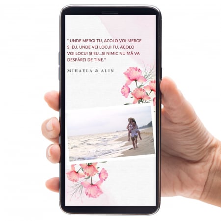 Invitatie digitala Save the Date, video, invitatie de nunta personalizata [1]