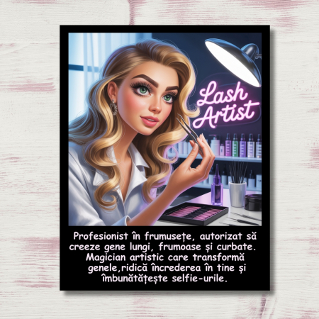 Magnet Lash Artist , Set 4 modele, Cadou Perfect pentru Tehnicieni Gene [2]