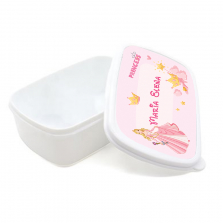 Lunchbox personalizat cu nume pentru fetite, cu design printese [1]
