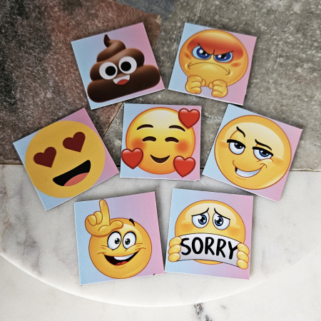 Magneti - Set de 7 Emoji magneti, emoticoane amuzante