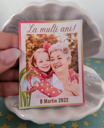 Magnet personalizat cu 1 fotografie si mesaj pentru mama, bunica, 8 martie [0]