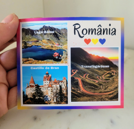 Magnet Romania cu 3 fotografii, suvenir cadou din Romania [1]
