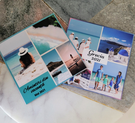 Magnet personalizat cu 4 fotografii si text, Amintiri din vacanta [3]
