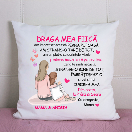 Perna personalizata cu mesaj si nume, cadou pentru fiica [1]