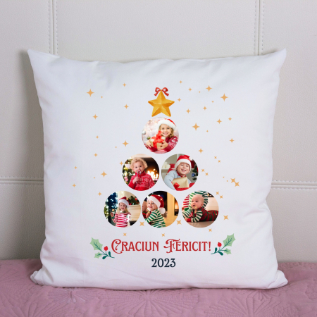 Perna Personalizata - Perna Primul Craciun Impreuna, personalizata cu fotografie