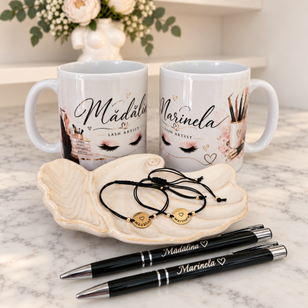 Set cadou corporate cu logo, pix și brățară | Bana Designs [8]